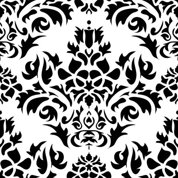 Elément décoratif motif damassé traditionnel — Image vectorielle