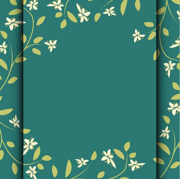 Tarjetas gráficas flores vector eps 10 — Vector de stock