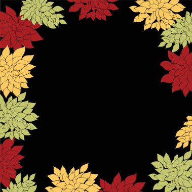 grafik kartı çiçek vektör eps 10