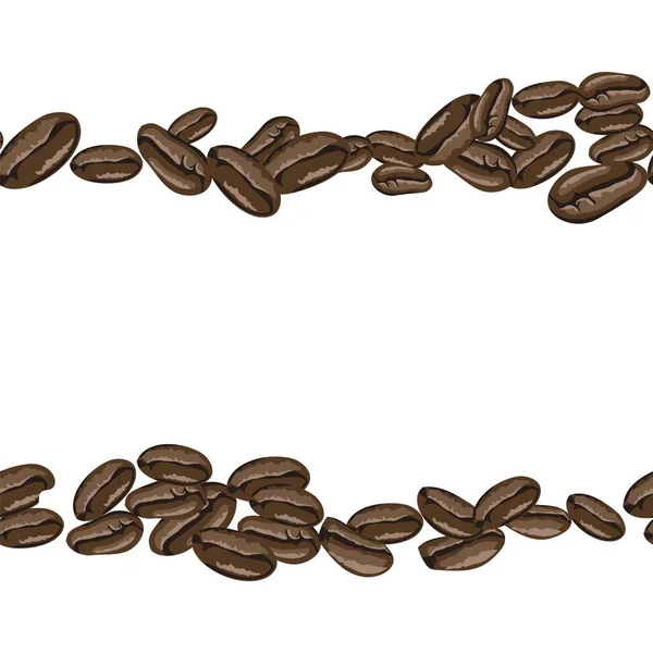 Kaffebönor Sömlöst Mönster Arabisk Stil Handritade Kaffebönor Vektor Vektorhandritad Illustration — Stock vektor