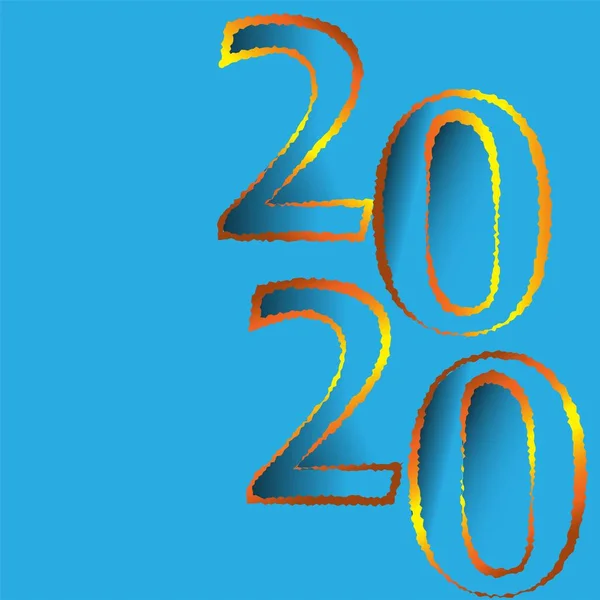 2020 Felice Anno Nuovo Anno Del Ratto Progettazione Illustrazione Strato — Vettoriale Stock