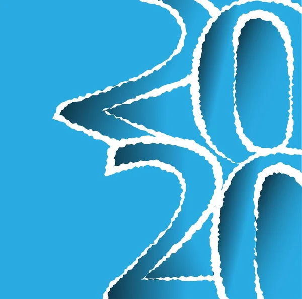 2020 Felice Anno Nuovo Anno Del Ratto Progettazione Illustrazione Strato — Vettoriale Stock