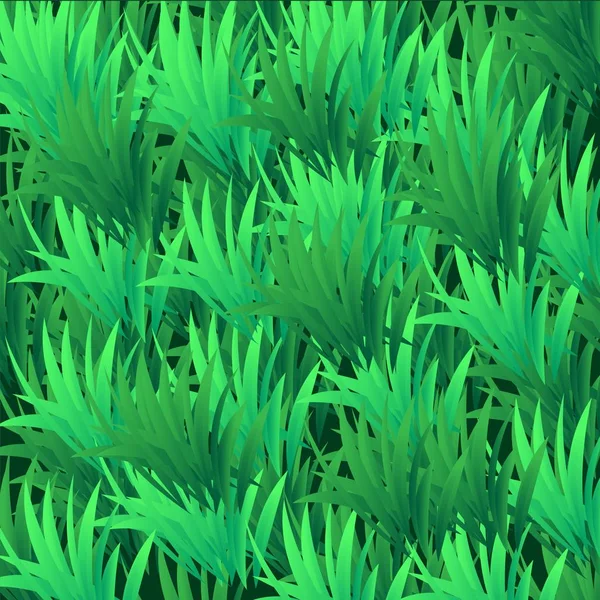 Свіжа Зелена Трава Текстура Фону Зеленої Трави Квітковий Візерунок Літній — стоковий вектор
