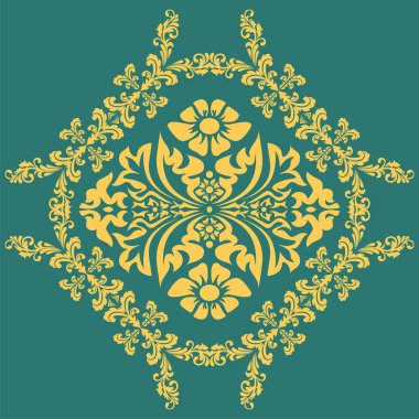 Dekoratif element geleneksel İtalyan şablonu. Vektör 10.