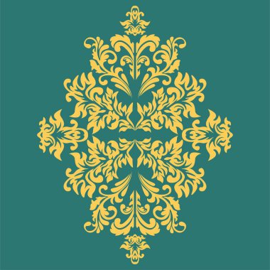 Dekoratif element geleneksel İtalyan şablonu. Vektör 10.