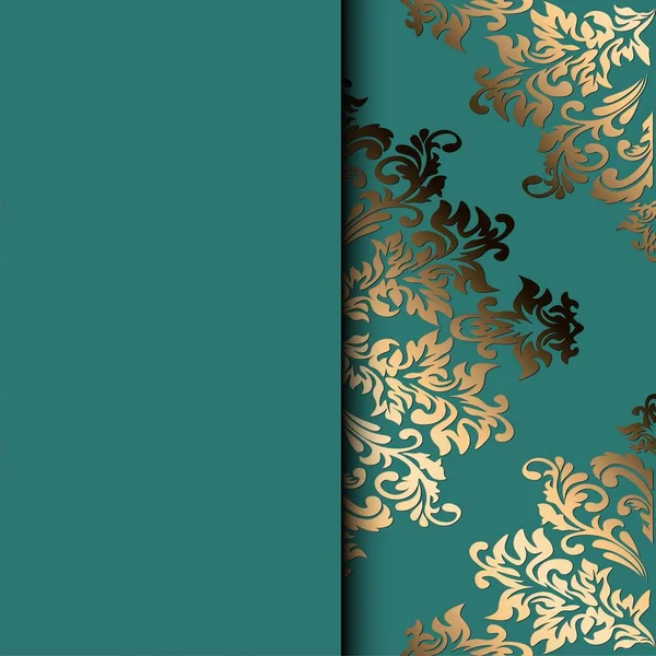 Klasik vintage vignette. Klasik kumaş deseni, her amaç için harika bir tasarım. Retro damaske deseni, her amaç için harika tasarım.