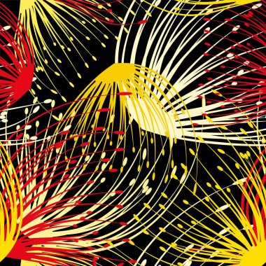 Karahindiba deseni dekorasyon tasarımı için kusursuz desen. Dekoratif karahindiba duvar kağıdı. Güzel karahindiba, kusursuz, her amaç için harika tasarım.