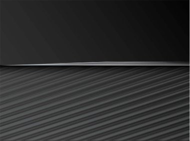 Karanlık arka planda siyah gölgeler. Gölge yansıma tasarımı. Uzay arkaplanı. Soyut tasarım ögesi.