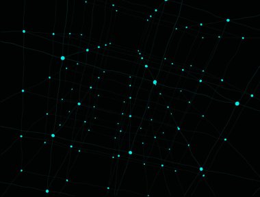 Dekorasyon tasarımı için koyu arkaplan üzerinde soyut çizgiler olan modaya uygun sanat reklamları. Grafik tasarım geometrik şekil. Grafik olarak soyut bir arkaplan. Yapı modeli teknoloji arkaplanı.