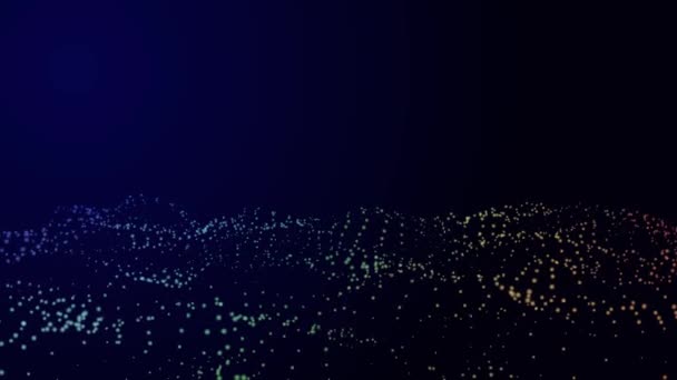 Fond abstrait de mouvement avec des points mobiles .