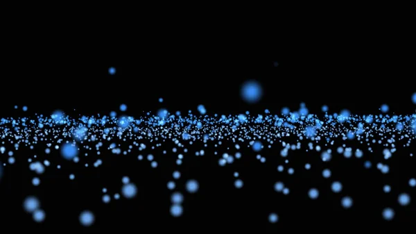 Μοντέρνο εικονίδιο τέχνης γραμμή με μπλε κουκίδες σε σκούρο φόντο. Διακοσμητικό σκηνικό. Επιχειρηματική ιδέα. Αφηρημένο γεωμετρικό μοτίβο. Μαύρο σχεδιαστικό στοιχείο. Μοντέρνα διακόσμηση — Φωτογραφία Αρχείου