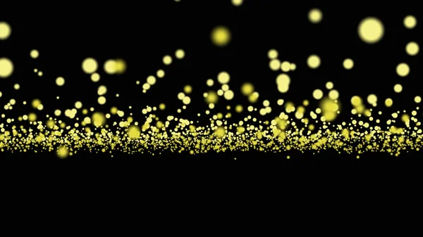 Trendig linje konst ikon med gula prickar på mörk bakgrund. Dekorativ bakgrund. Affärsidé. Abstrakt geometriskt mönster. Svart designelement. Trendig inredning — Stockfoto