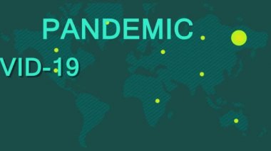 Coronavirus. Kendine ve diğerlerine iyi bak. Animasyon. tam Hd