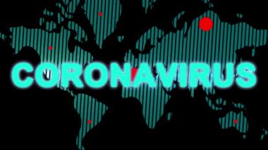 Coronavirus. Kendine ve diğerlerine iyi bak. Animasyon. tam Hd