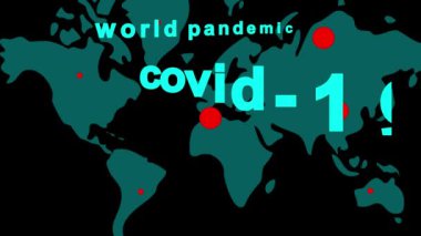 Coronavirus. Küresel enfeksiyon haritası. Covid 19. 