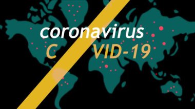 Coronavirus. Küresel enfeksiyon haritası. Covid 19. 