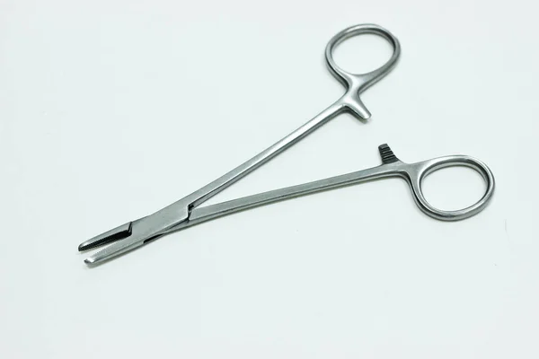 Needle holder isolated on the white background — Stock Photo, Image