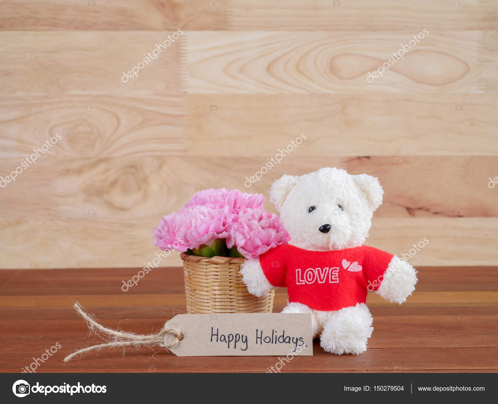 carnation teddy bear