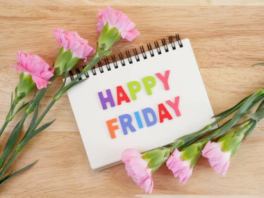 Kelime büyü mutlu Cuma ve karanfil çiçek 2