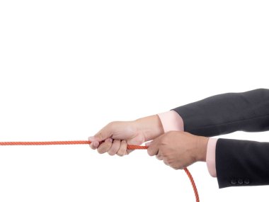 İşadamı çekme bir ip 1