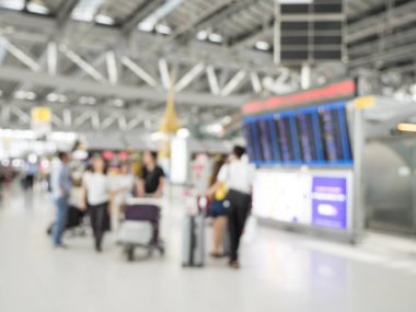 Uçuş kurulu havaalanında 2 arka plan bulanıklık