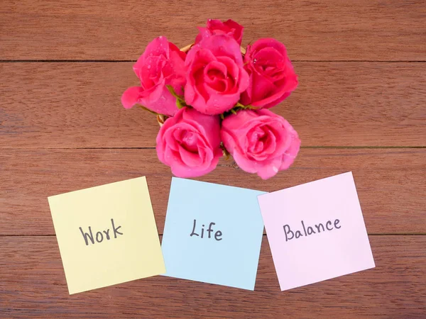 Handwriting word Work Life Balance 4