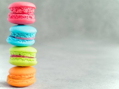 Portre renkli macaroons 1