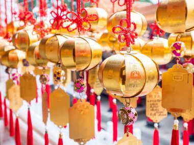 1 Wenwu tapınağında closeup altın top