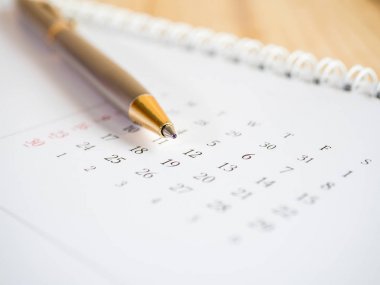 3 takvim masaya bırak kalemi