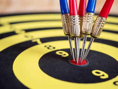 Dart oku dart tahtası 2 ortasına