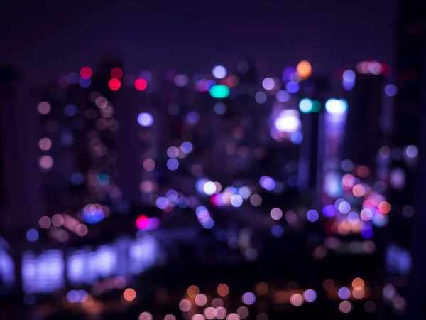 Bokeh luz da noite, fundo borrão 3 — Fotografia de Stock