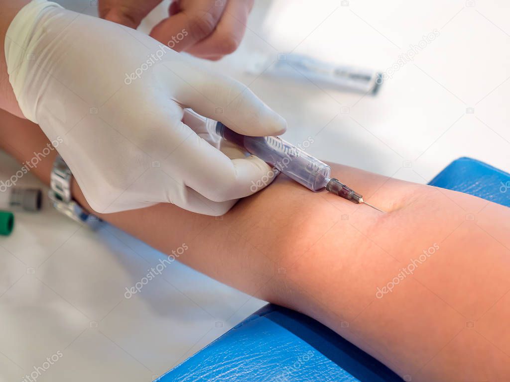 Nurse taking Real Blood samples (Phlebotomist) 11
