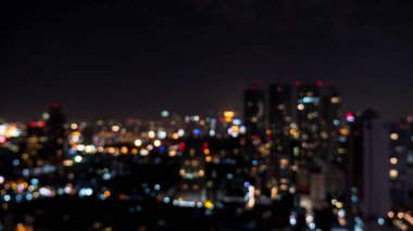 Gece ışık bokeh, bulanıklık arka plan 5