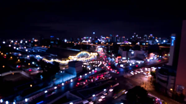 Bokeh luz da noite, fundo borrão 12 — Fotografia de Stock