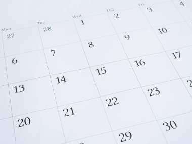 Beyaz takvim Resepsiyon 2 sayısı