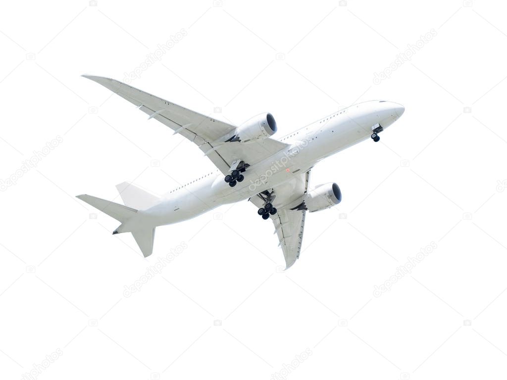 Airplane on isolated background 2