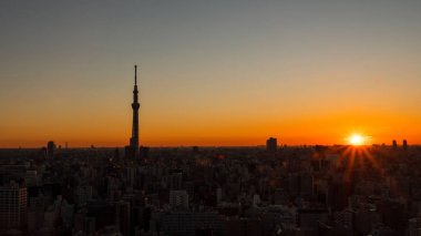 Tokyo gündoğumu cityscape 1