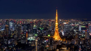Tokyo cityscape gece açık 4