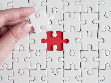 Beyaz jigsaw puzzle 6