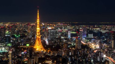 Tokyo cityscape gece açık 7
