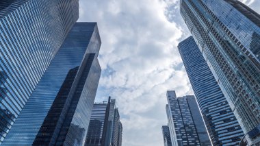 Singapur cityscape öğleden sonra 2