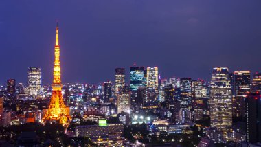 Tokyo cityscape Night light 11