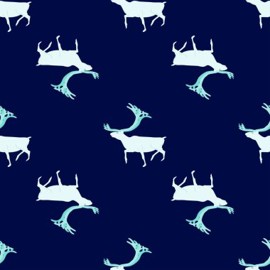 Seamless modeli. Buz geyik