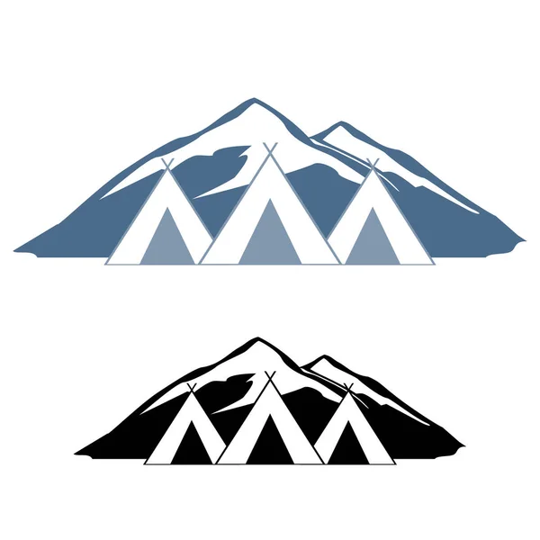 Logos de wigwams — Image vectorielle