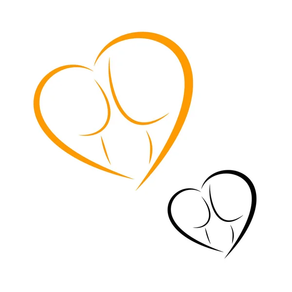Doğum sırasında ve annelik logoları — Stok Vektör