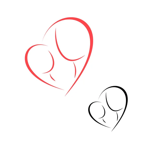 Logo maternidad e infancia — Vector de stock