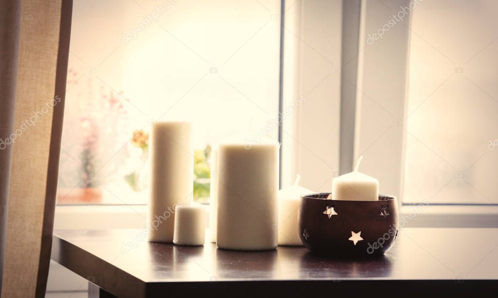 Few christmas candles 