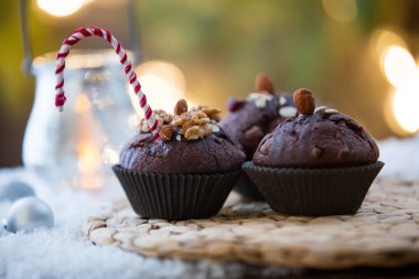 tatlı çikolata muffins