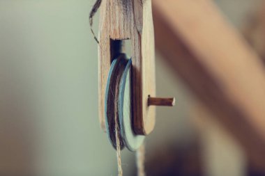 dokuma makinesinde görünümü 