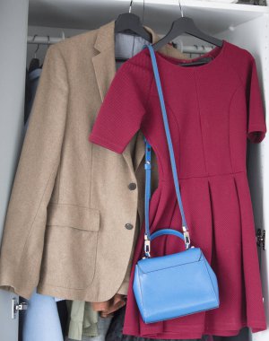 Harika kahverengi ceket, çanta